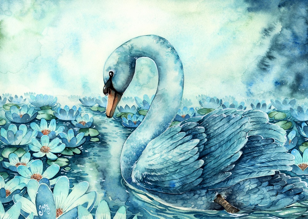 Print - Swan Lake
